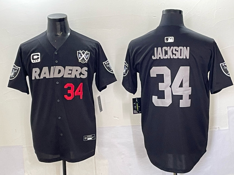 Men Oakland Raiders #2 jackson Black 2025 Nike NFL jersey 004